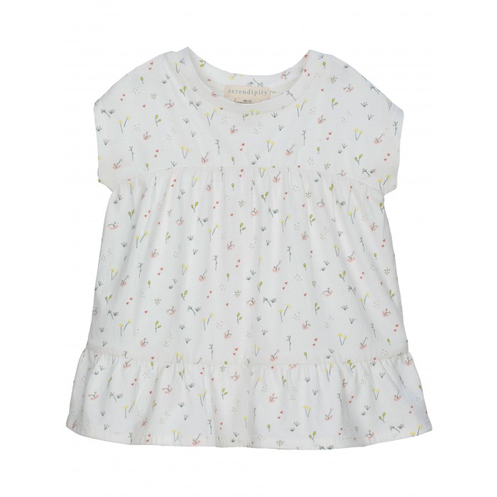 Jersey Blouse - Tiny Flowers Jersey Blouse - Tiny Flowers