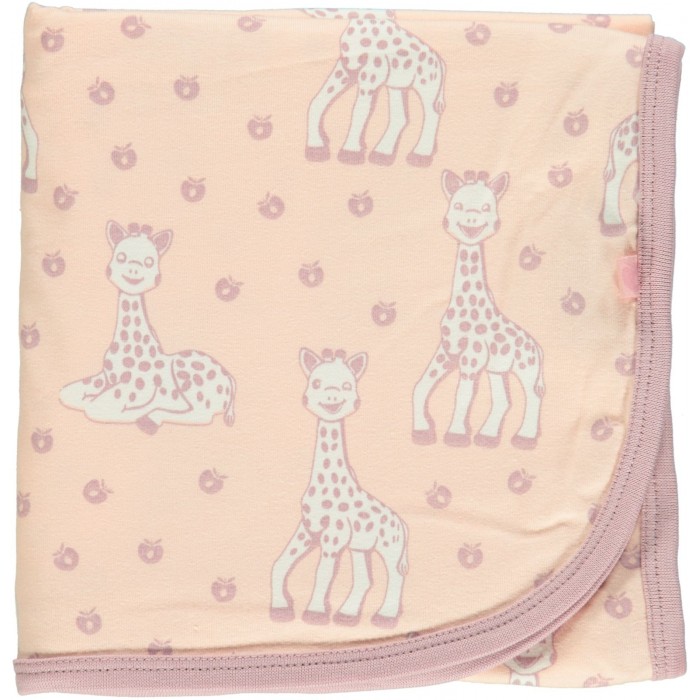 Baby blanket with Sophie la girafe - Pale Blush