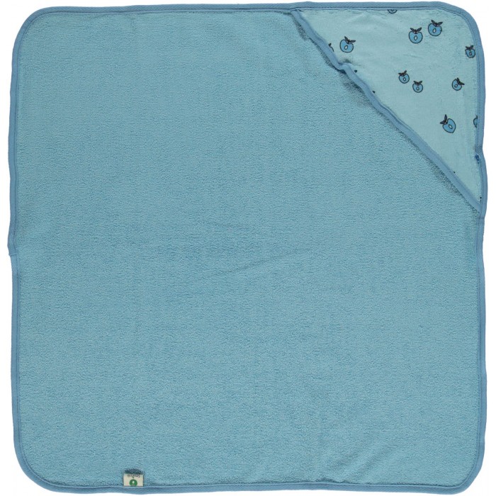 Baby towel with Apples - Air Blue